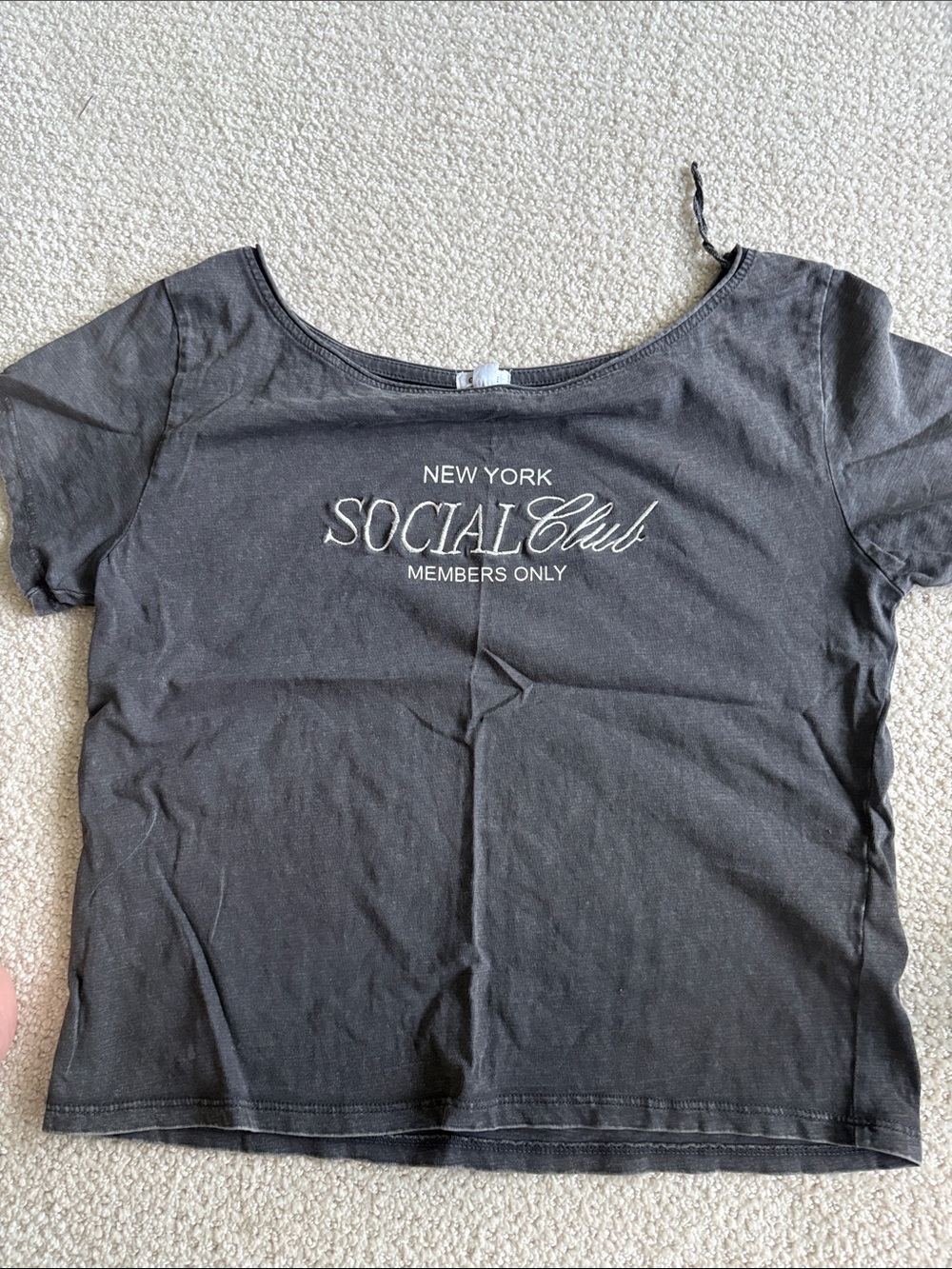 GARAGE New York Social Club Members Only Black Women’s Tee